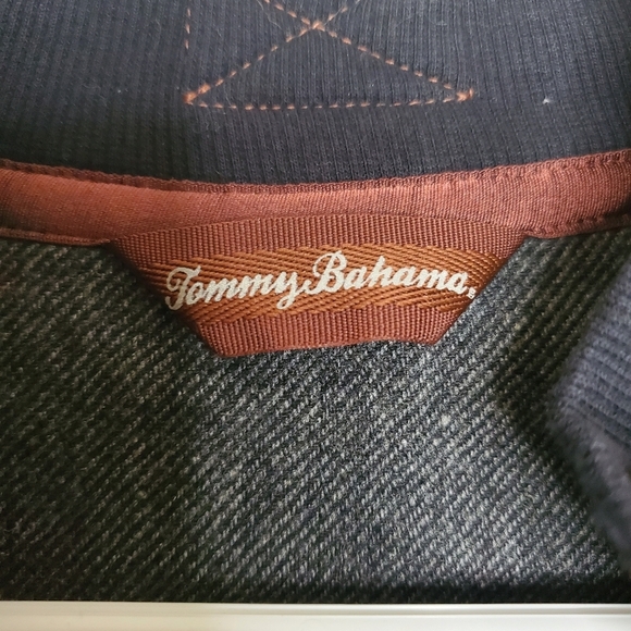 Mens Tommy Bahama Oversized Quarter Zip Sweater Jacket Size Medium - Picture 4 of 13
